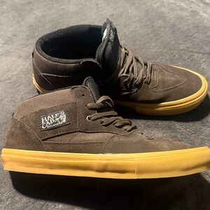 Vans Half Cab Brown with Gold Sole Men's Sneakers
